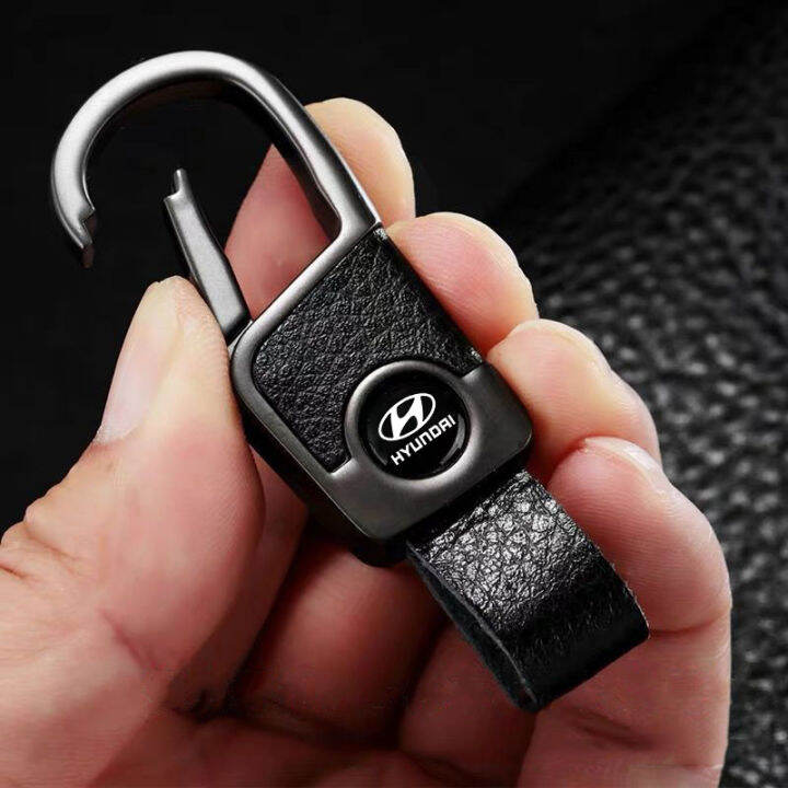 Hyundai hot sale leather keychain