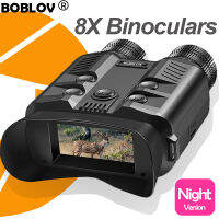 BOBLOV NV500 3 inch Sport Waterproof Binoculars Monocular Telescope Scope IR Night Vision กล้องส่องทางไกล กล้องถ่ายวิ  Full Dark 500M 1080P 8x Zoom 3400MAh 64GB DVR Video Recorder Body Mini Worn Camera