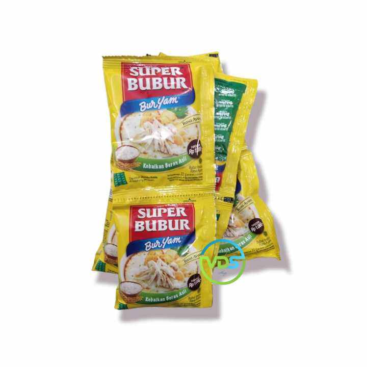 Super Bubur Buryam Instan Renceng 10 Pcs 22 Gr Sachet Rasa Ayam Plus