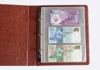 30pcs 2/3/4 Pockets PVC Transparent Removable Sheets For Paper Money Collection Album Banknotes Album Home Decorative Crafts  Photo Albums