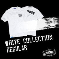 AQUANINE เสื้อยืดผู้ชาย รุ่น REGULAR เสื้อยืดสีขาว ลิขสิทธิ์แท้