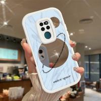 เคสสำหรับ CaseHuawei Mate 20 Mate 20 Pro ดาวเคราะห์เงินเคสโทรศัพท์ซิลิโคนนิ่มผิวกระจกเคสมือถือกันกระแทกพร้อมเคสป้องกันกล้องเลนส์คลุมทั้งหมด