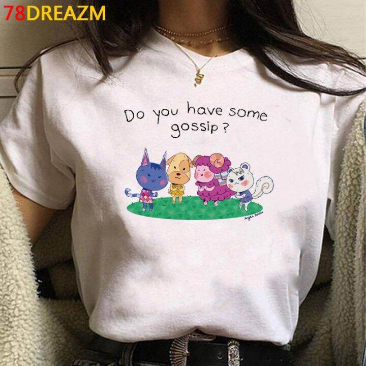 game-animal-crossing-new-horizons-t-shirt-women-kawaii-summer-tops-funny-cartoon-animal-graphic-women-tshirt-bjd4