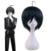 Dangan Ronpa Shuichi Saihara Cosplay Black Costume Danganronpa V3 Hat Top Pants Short Wig Halloween Dress School Uniform Men