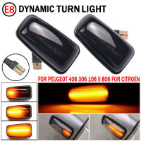 2x Flowing Turn Signal Led Dynamic Side Marker Side Repeater Light for Peugeot 106 306 406 806 EXPERT 1 2 for Fiat Scudo Ulysse