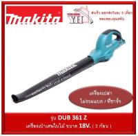 DUB361Z เครื่องเป่าเศษใบไม้ไร้สาย 36V. (18+18V.) makita (เครื่องเปล่า)