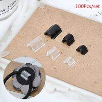 ▨ 100Pcs Elasitc Rubber Band Paste Buckles For Women Girl DIY Hair Band Tie Circle Bow Accessories Hairdressing Tool Connector