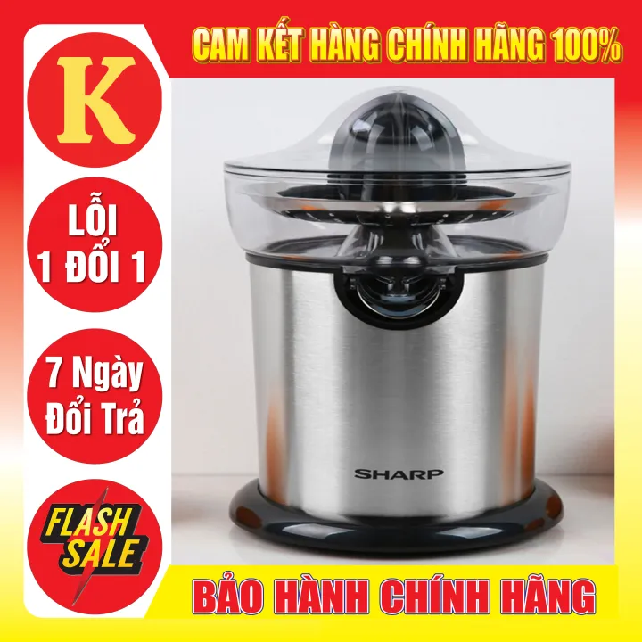 MÁY VẮT CAM SHARP EJ-J130-ST-HÀNG CHÍNH HÃNG CAO CẤP-BẢO HÀNH 12 THÁNG TOÀN QUỐC