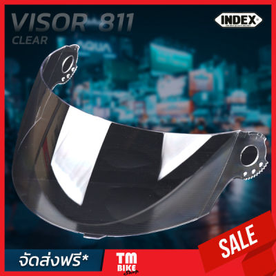 (ส่งฟรี)กระจกหมวกกันน็อค VISOR กระจกหมวก index (อินเด็กซ์) ชิวหน้า ชิลด์หน้า อะไหล่แท้ สำหรับ รุ่น 811 สีใส และ สีควันอ่อน by TM BIKE SHOP