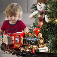 【Betterlife】 Christmas Train Set Toy Attaches To Your Tree 89cm Diameter Realistic Sound Running Around The Christmas Tree