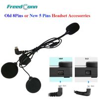 Freedconn Motorcycle Intercom Accessories Soft Hard Earphone Mic for TCOM-SC T-COMVB COLO T-MAX T-REX Full/Open Face Helmet