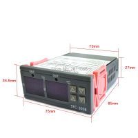 Stc-3008ตัวควบคุมอุณหภูมิดิจิตอลแบบคู่12V 24V 110-220V เอาต์พุตสองรีเลย์เอาต์พุตเทอร์โมสตัทพร้อมฮีตเตอร์คูล