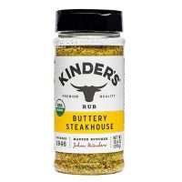 คินเดอร์ KINDERS Organic Buttery steak seasoning powder  เครื่องปรุงรสสำหรับ สเต็ก ผงหมักปรุงรสกลิ่นเนย ผงหมักเนื้อ ผงหมักสเต็ก