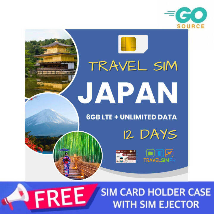 Japan 12 Days 6GB + UNLIMITED Data Travel Sim Card | Lazada PH