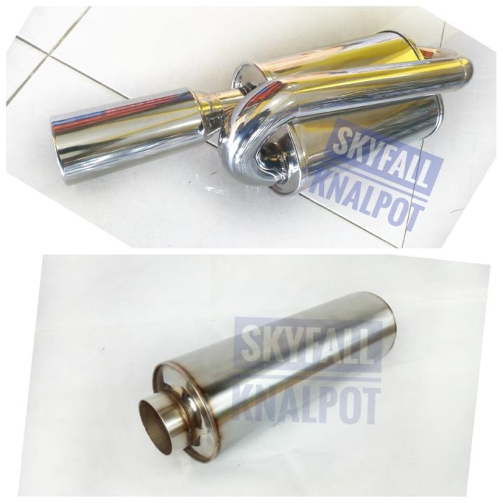 Knalpot Racing Mobil Twin Loop Twinloop Mugen Power Dan Resonator ...