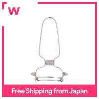 Tamahashi Shimomura Koğmade In Japan Taste Dining Room Curve Peeler เครื่องล้างจานสแตนเลสทั้งหมด ACP-695ที่เข้ากันได้กับ Nisgana Tsubame Sanjo Made ความยาวรวม125มม. ความยาวใบมีด50มม.