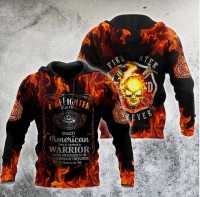 3D HOODIE-  XZX180305   Customize Name Firefighter 3D Hoodie 38