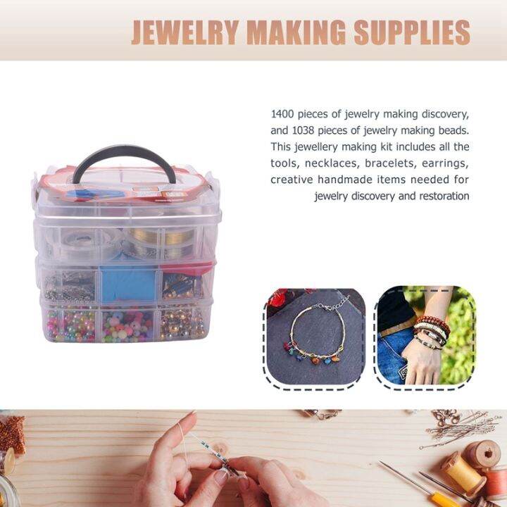 2456-pieces-of-jewelry-making-kit-jewelry-making-tool-kit-with-jewelry-beads-jewelry-pliers-beaded-thread-storage-box-jewelry-necklace-earrings-bracelet-repair