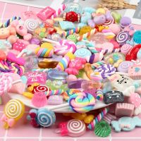 DIY Colorful Candy Cake Chocolate Supplies Accessories Crystal Resin Slime Toys Accessories Phone Case Decoration Craft Ornament