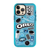 Case.tify Cute Oreo phone case For iPhone 14 14plus 14pro 14promax 11 12 13promax x xr xsmax 7+ 8plus High quality shock-proof soft case White Blue Transparent