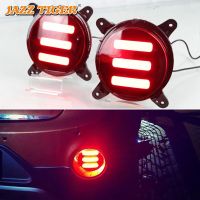 ไฟ LED 2-In-1สำหรับตกแต่งไฟเบรกรถยนต์ไฟตัดหมอกหลัง Bemper Belakang สำหรับ Hyundai Grand I10 2017 2018 2019