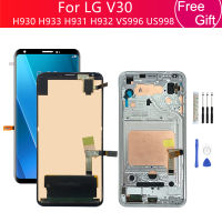 สำหรับ LG V30 LCD H930 Dislpay Touch Screen Digitizer Assembly Frame สำหรับ LG V30 LCD VS996 LS998U LS998U หน้าจอ