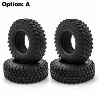 For 1/10 Rc Crawler Car Trax Trx4 Axial Scx10 Wraith Rc4wd Yikong Rgt Wrangler 1.9 Wheel 4pcs 1.9 Inch Rubber Tyre 96-108-115mm Screw Nut Drivers