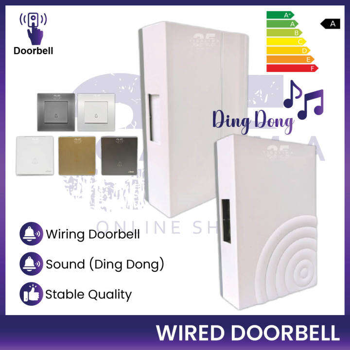 Wired Doorbell Home Doorbell Chimes Ding Dong Door Bell Wired Switch