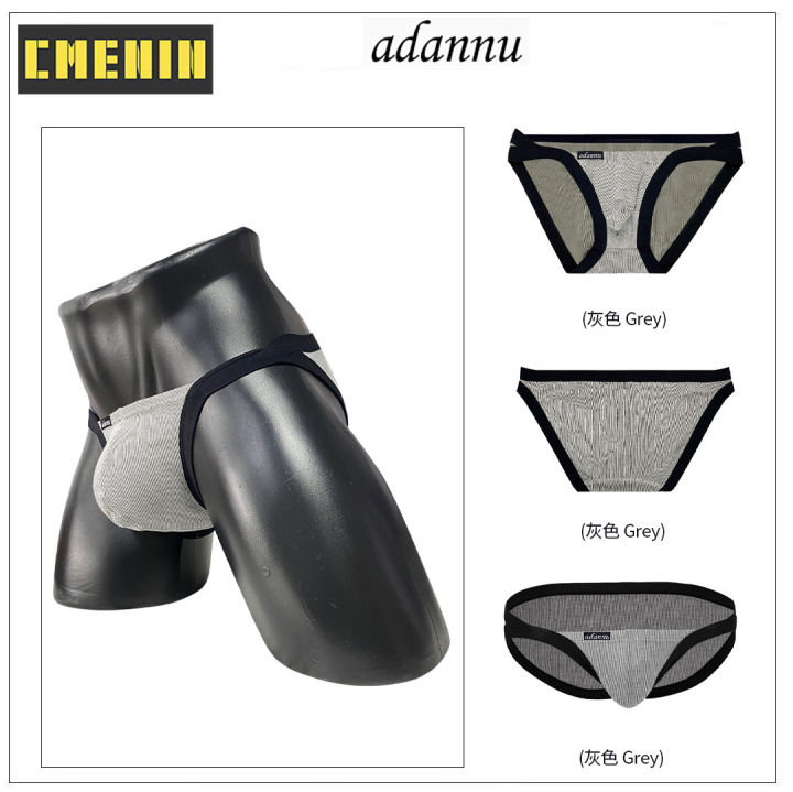 cmenin-adannu-3pcs-ไนลอนกระเป๋ากางเกงชั้นในชาย-ins-สไตล์-comfort-สูงอย่างรวดเร็ว-jockstrap-man-underpants-ad746