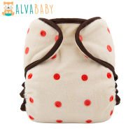 สินค้ามาใหม่! Alvaby ไม้ไผ่ติดตั้งผ้าอ้อมนำมาใช้ใหม่ไม้ไผ่ติดตั้งผ้าอ้อมเย็บใน1ชิ้น3ชั้นไม้ไผ่แทรก