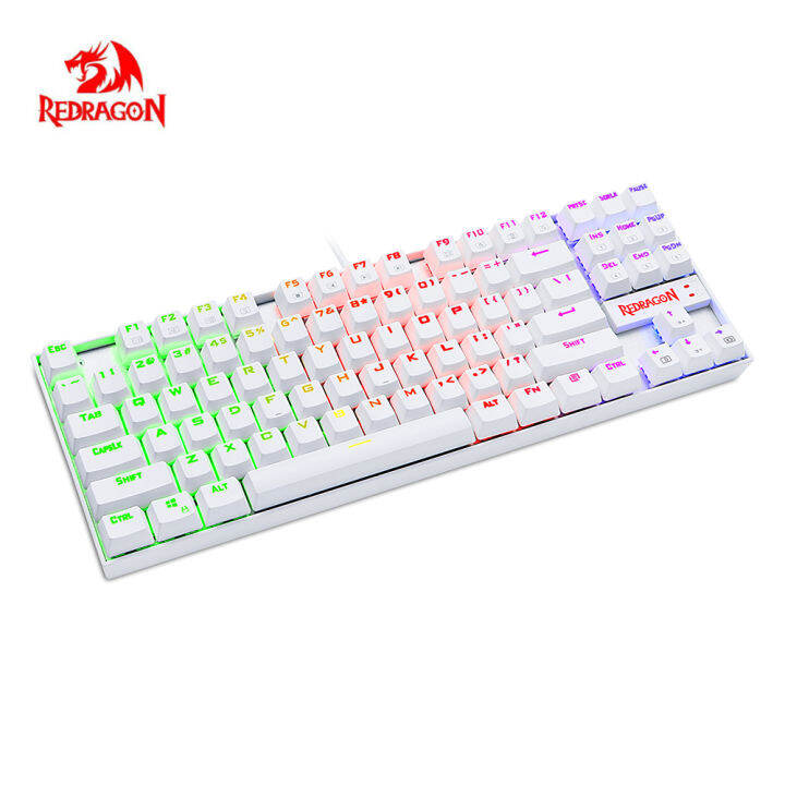 Papan Kekunci Mekanikal 87 Kekunci Rgb Backlit Suis Biru Permainan