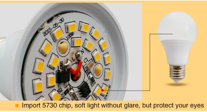 หลอดไฟ-led-e27-12w-โคมไฟขาวเย็นสำหรับสำนักงานบ้าน-ac-220v-ฐานอลูมิเนียมพร้อมคนขับเต็นท์ลงแสง