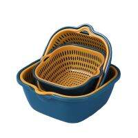 Kitchen Supplies Kitchen Double Drain Baskets Fruit and Vegetable Wash Filters Utility Drainers Kitchen Gadgets and Accessories