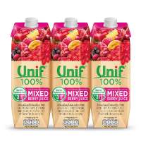 [ส่งฟรี!!!] ยูนิฟ น้ำมิกซ์เบอร์รี่ 100% 1000 มล. X 3 กล่องUnif 100% Mixed Berry 1000 ml x 3