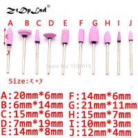 ZtDpLsd 1Pcs 2.35mm Shank Abrasive Mounted Stone Cylindrical For Rotary Tools Grinding Wheel Head  Pro Polishing Ceramic Pink Cleaning Tools