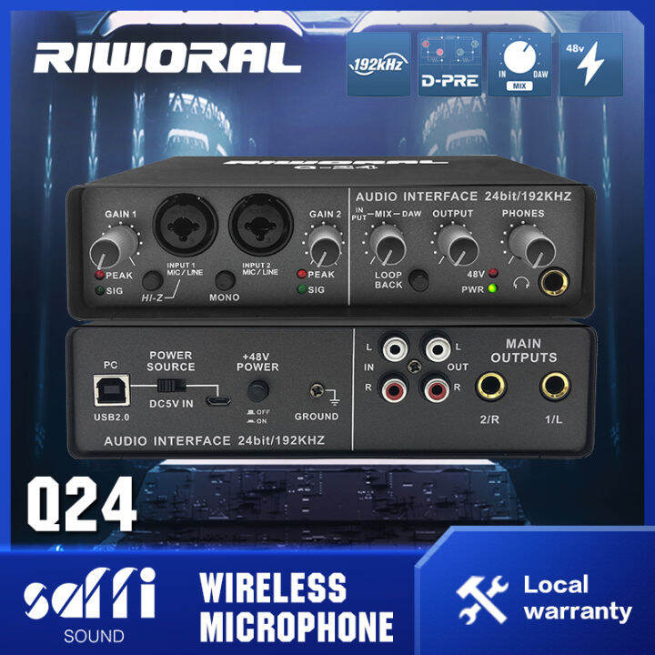 SAFFI SOUND RIWORAL Q24 Sound card Professional audio system Stereo