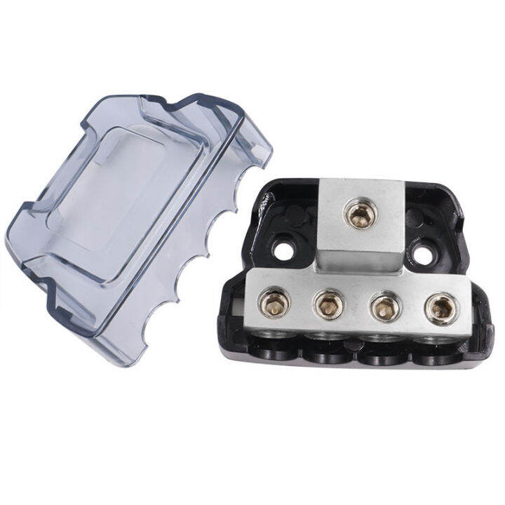 4 Way Power Distribution Block 1 x 0/2/4 Gauge in /4 x 4/8 Gauge Out