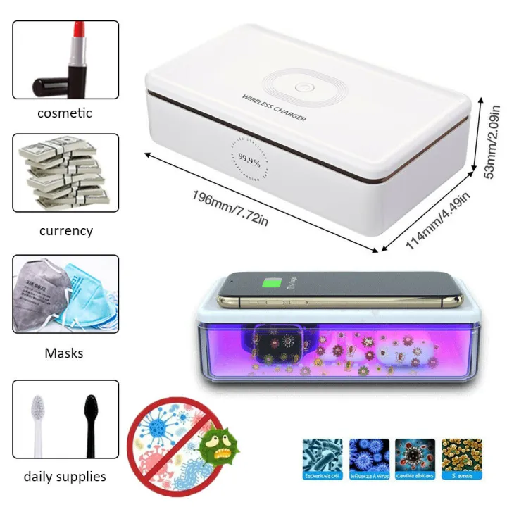 TVCC Multifunctional UV Sterilizer Wireless Charging Box Cell Phone