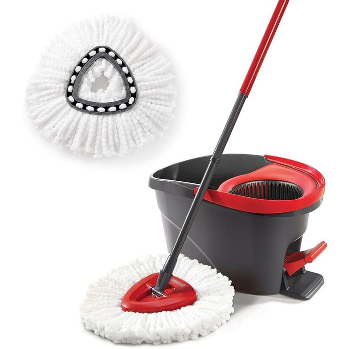 Vileda Mop Trigonometric Rotation Replace Heads Refill Microfibre Spin Mop 360 Rotating Floor