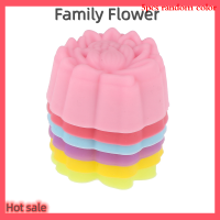 Family Flower Flash Sale 5ชิ้น3/5ซม.Lotus ซิลิโคนแม่พิมพ์เค้กมัฟฟินอบ nonstick แม่พิมพ์นำกลับมาใช้ใหม่