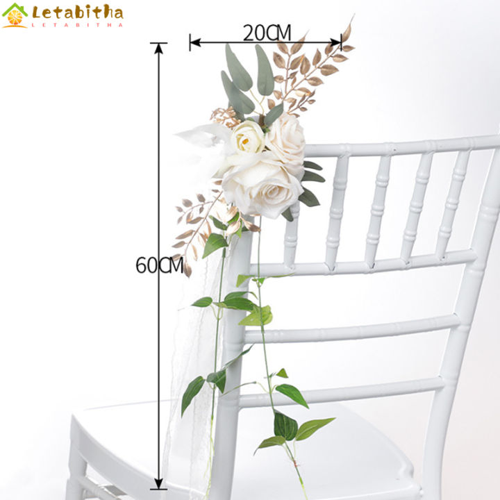 letabitha-เก้าอี้ดอกกุหลาบเทียมมีหลายสีสำหรับตกแต่งสถานที่จัดงานเลี้ยงงานแต่งงานกลางแจ้ง-จัดส่งด่วน
