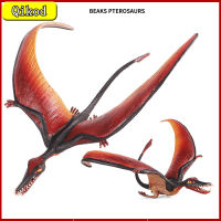 จำลอง Jurassic ไดโนเสาร์ของเล่น Solid สัตว์ชุด Beaked Pterosaur โบราณ Magic Pterosaur Double Toothed Pterosaur ของขวัญ