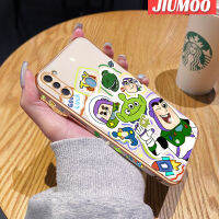 JIUMOO เคสปลอกสำหรับ Samsung M11 A11 Galaxy เคสโทรศัพท์กันกระแทกลายการ์ตูนมอนสเตอร์ขอบด้านข้างกรอบโลหะนิ่มแบบดั้งเดิมกรอบเคลือบผิวด้านหลังเคสป้องกันกล้อง