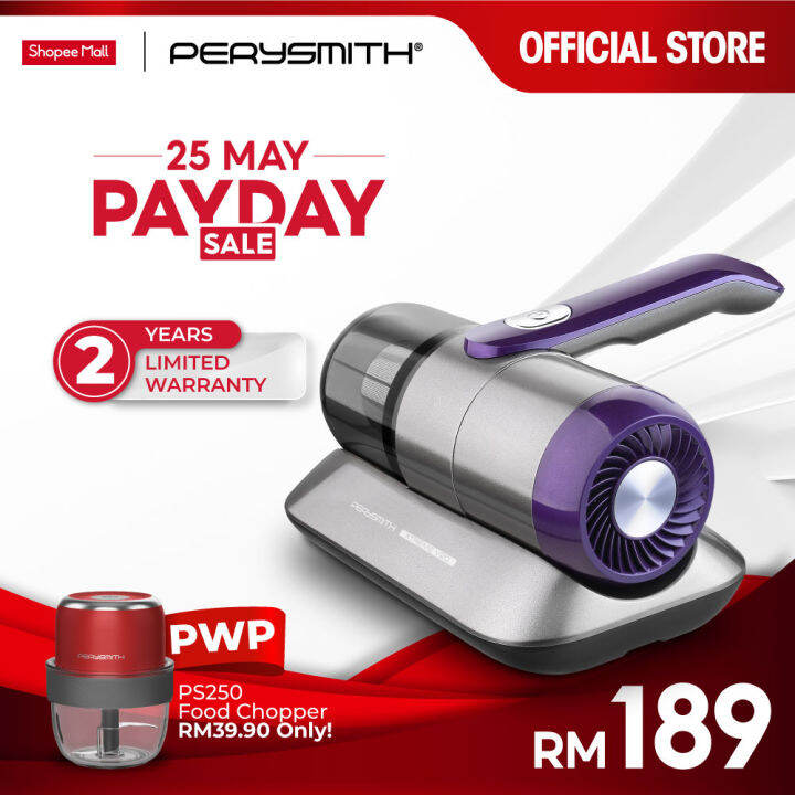 PerySmith Cordless Dust Mite Vacuum Cleaner XTREME Series V20 Lazada