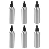 6Pcs Aluminum Pressure Spray Bottle Atomiser Bottle 250Ml Cosmetic Portable Jars Pump Container Hairdressing Sprayer Travel