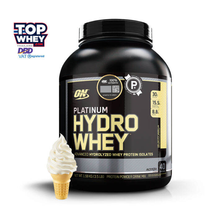 Optimum Nutrition Platinum Hydro Whey Protein Isolate 3.5LB Velocity