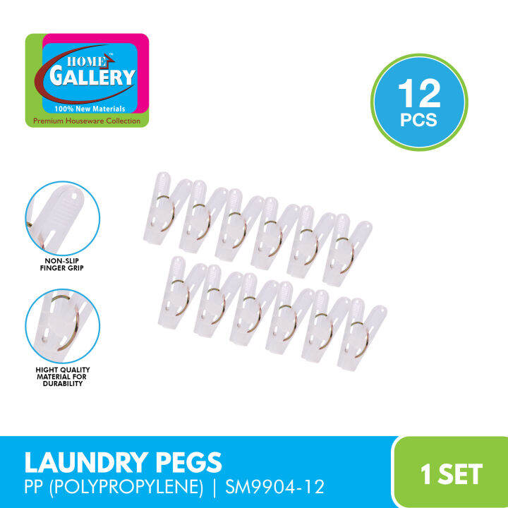Home Gallery Laundry Pegs PP (Polypropylene) Clip for Hangers Air