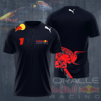 Max Verstappen Summer x Red Bull Racing Teams Men T-shirt Summer Short Sleeve Sport Children Clothes Tops Trendy mens versatile T-shirt