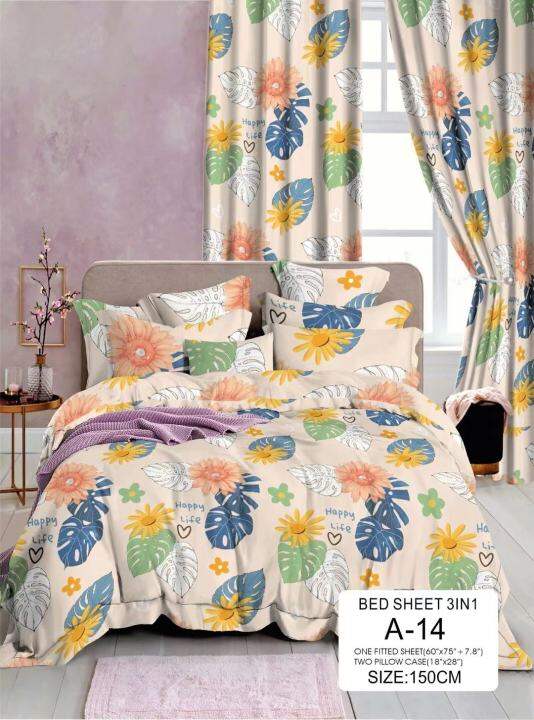 BEST SELLING CANADIAN 3IN1 BED SHEET 1 FULLY GARTERIZED BED SHEET WITH