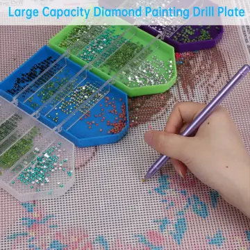 5D DIY Diamond Painting Tool Diamond Embroidery Accessories Large Capacity  Big Drill Plate Beading Plates Plastic